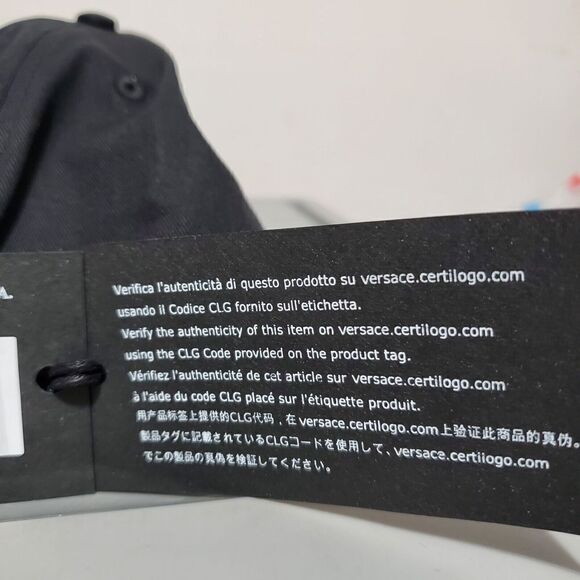 Versace Jeans Couture Mens Gold Logo Strap Back Baseball Hat Black / Gol… - Picture 13 of 14